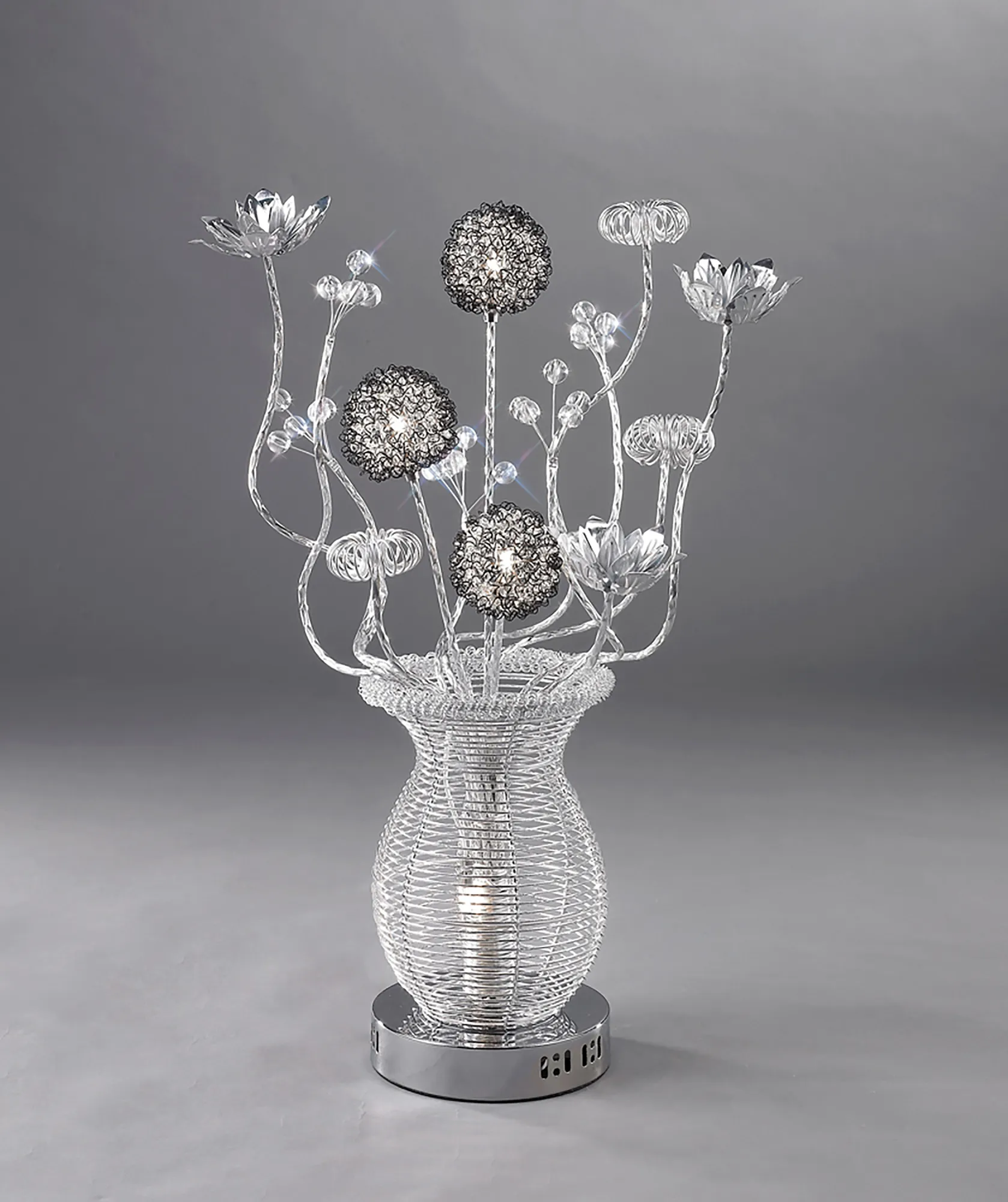 IL70385  Calista Crystal Table Lamp 4 Light